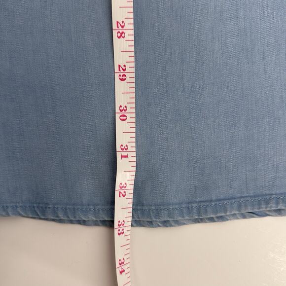 Haven Well Within Chambray Maxi Skirt Women’s XXS Tencel Blue Minimalist Capsule - Picture 11 of 11